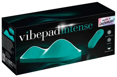 Vibepad Intense Kompaktni jastuk za stimulaciju sa dva motora crni silikonski