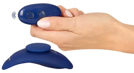 Sweet Smile Extra Slim RC intimni gaćični vibrator, daljinski upravljač, crni