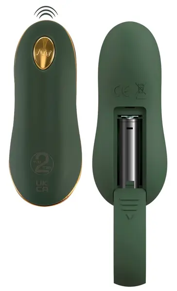 You2Toys Emerald Love RC intimne vežbice, vodootporne, zeleno-zlatne