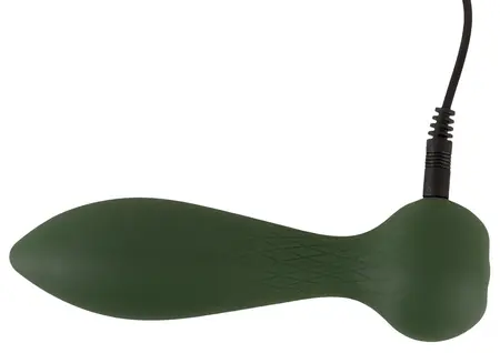 Emerald Love Luxurious RC analni čep - vibrirajući, daljinski upravljač, zeleni, 14 cm