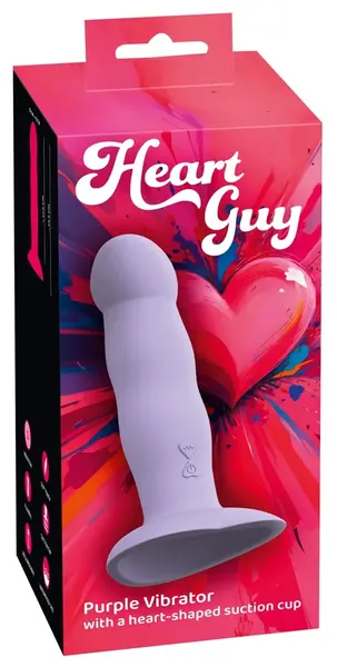 You2Toys Heart Guy Purple Intimate Machine with Suction Cup 19.5 cm