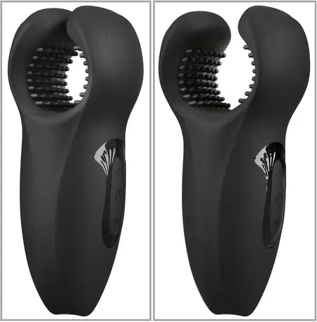 Rebel Man Wand Intimni Stimulator sa Vibrirajućim Pokretnim Krilcima, Crna