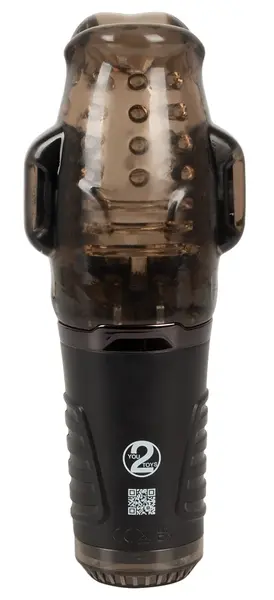 Stroker Handy Usisna Intimna Mašina sa Dvostrukom Vibracijom, Crna, 21,7cm