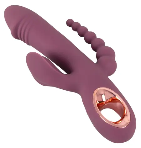 You2Toys Slim Triple Plum 3-u-1 Intimni Sistem, Vodootporan, Ljubičasta