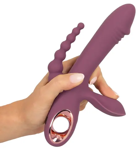 You2Toys Slim Triple Plum 3-u-1 Intimni Sistem, Vodootporan, Ljubičasta