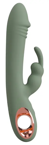 You2Toys Slim Rabbit Olive Dualni Vibrator, 10 Režima, Vodootporan, Silikon