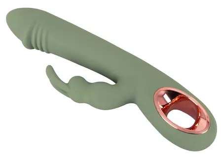 You2Toys Slim Rabbit Olive Dualni Vibrator, 10 Režima, Vodootporan, Silikon