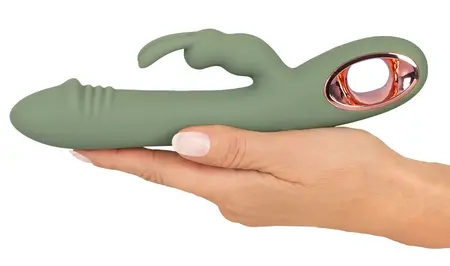 You2Toys Slim Rabbit Olive Dualni Vibrator, 10 Režima, Vodootporan, Silikon