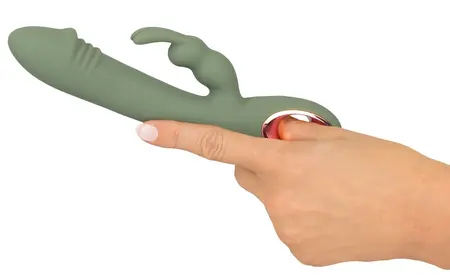 You2Toys Slim Rabbit Olive Dualni Vibrator, 10 Režima, Vodootporan, Silikon