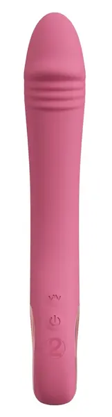 You2Toys Slim G-Spot Rose Vibrating Massager, 10 Modes, Pink, 21.4cm