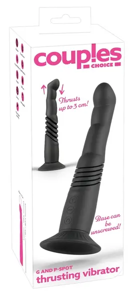 Couples Choice G i P-Tačka Gurajući Vibrator sa Uklonjivom Usisnom Čašicom