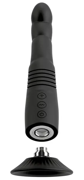 Couples Choice G i P-Tačka Gurajući Vibrator sa Uklonjivom Usisnom Čašicom
