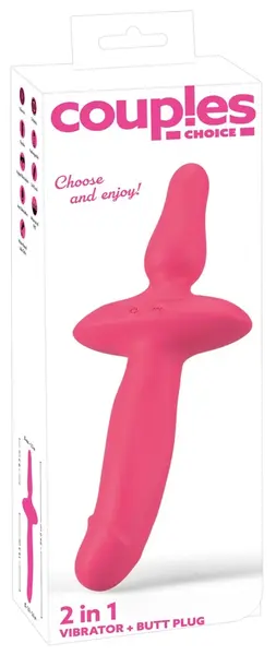 Couples Choice 2u1 Silikonski Intimni Stimulator, Vodootporan, 26cm