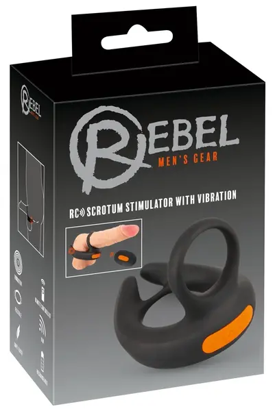 Rebel RC Intimni Sistem Prstenova sa Podesivom Vibracijom, Crna, 9,4 cm