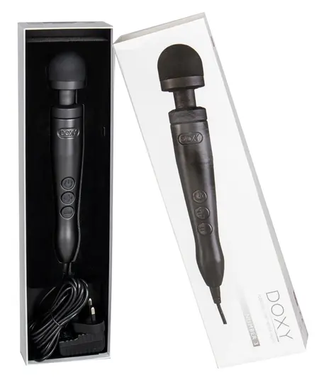 Doxy Die Cast 3 Matte Black - Professional Massage Wand, 28 cm