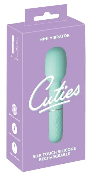 Cuties Mini Wand 5th Gen Green - Compact Rechargeable Silicone Massager