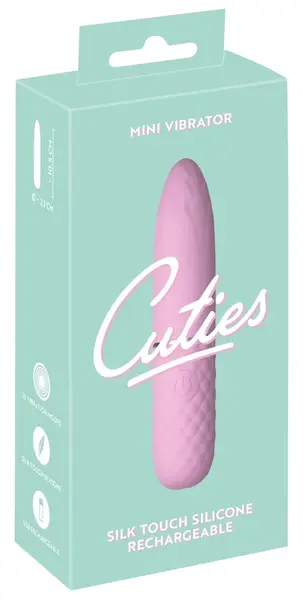 Cuties Mini Vibrator Ružičasta 5. Generacija - Kompaktni Silikonski Model, 10 Režima