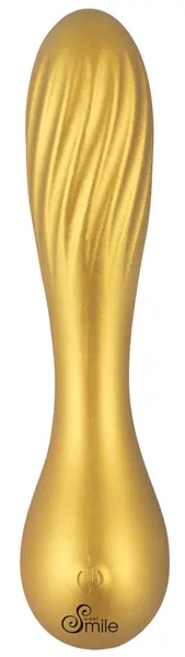 Sweet Smile Fleksibilni Swirl Metalik Silikonski Vibrator 16cm Vodootporan