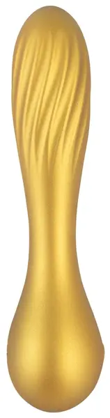 Sweet Smile Fleksibilni Swirl Metalik Silikonski Vibrator 16cm Vodootporan