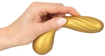 Sweet Smile Fleksibilni Swirl Metalik Silikonski Vibrator 16cm Vodootporan