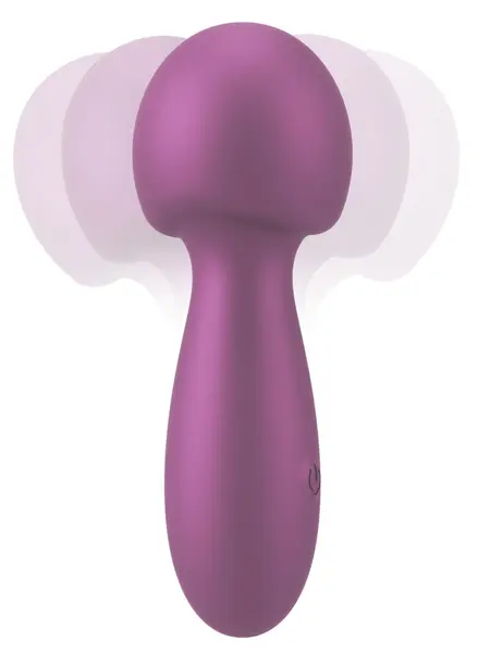 Sweet Smile Metallic Mini Wand - Kompaktni Vodootporni Uređaj za Masažu, Srebrna