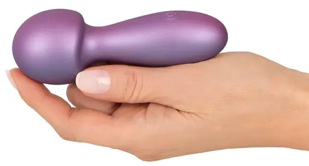 Sweet Smile Metallic Mini Wand - Kompaktni Vodootporni Uređaj za Masažu, Srebrna