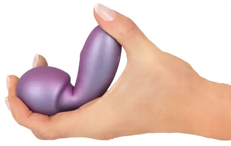 Sweet Smile Metallic Mini Wand - Kompaktni Vodootporni Uređaj za Masažu, Srebrna