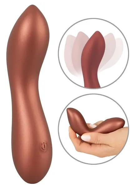 Sweet Smile Metallic Flexible Mini Intimate Massager 18cm Silicone