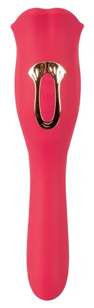 You2Toys Oral Fun Vibrator L Dvostrani Pokretne Usne Roze 22.2cm