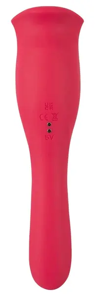 You2Toys Oral Fun Vibrator L Dvostrani Pokretne Usne Roze 22.2cm