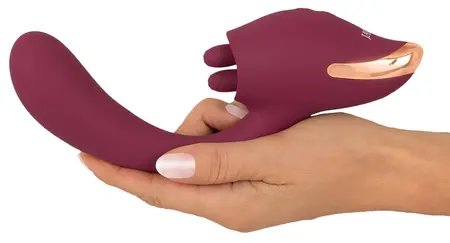 Javida 2 Funkcije Intimni Uređaj sa Vibracijom i Sistemom Lizanja, 20.6 cm