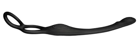Rocks-Off Vibe Intimate Silicone Duo Ring & Anal Massager, 23.1 cm Black