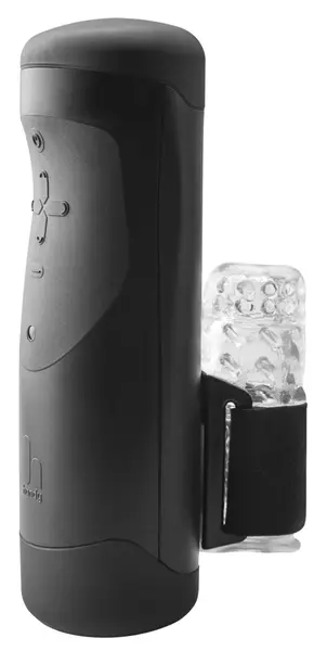 The Handy 1.1 Interaktivni Automatski Stroker, Podesiv, Crni, 23cm