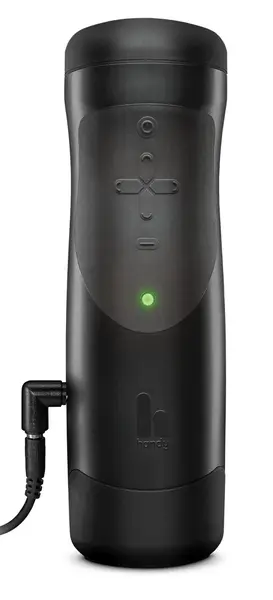 The Handy 1.1 Interaktivni Automatski Stroker, Podesiv, Crni, 23cm