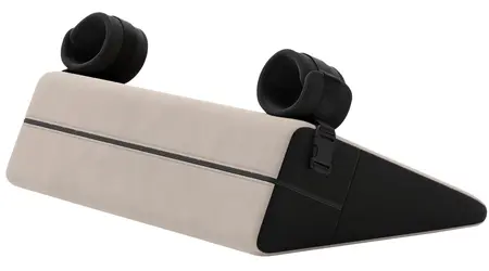 Liberator Bondage Wedge Krem - Ergonomski Jastuk za Podršku sa Lisicama