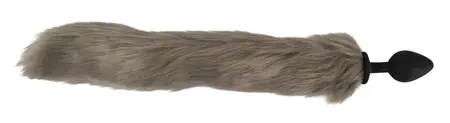 You2Toys Fluffy Tail Čep Sivi - Silikonski Model sa Mekinǧavim Vestačkim Krznom, 45 cm