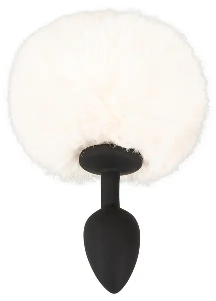You2Toys Fluffy Tail Silikonski Čep S Beli - Meko Vestačko Krzno, Kompaktna Veličina