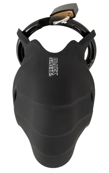 Black Velvets Silikonski Intimni Kavez Podesiv sa Sistemom Zaključavanja 10cm