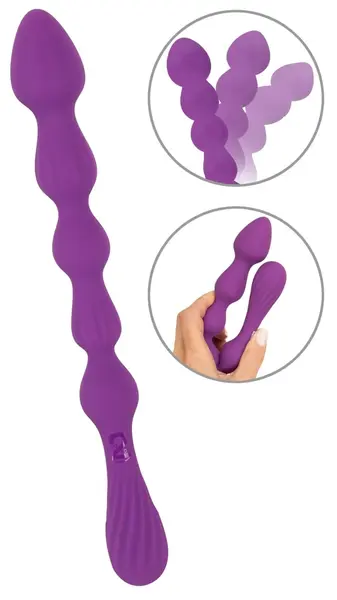 You2Toys Magic Anal Wand No. 1 Silikonski Intimni Sistem Perli Ljubičasti 27cm