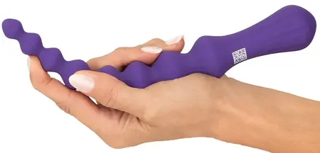 You2Toys Magic Anal Wand No. 3 Silicone, Flexible Beaded Dark Purple 25cm