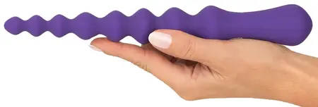 You2Toys Magic Anal Wand No. 3 Silicone, Flexible Beaded Dark Purple 25cm