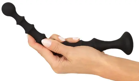 You2Toys Magic Anal Wand No. 2 - Fleksibilni Silikonski Crni Model sa Perlama