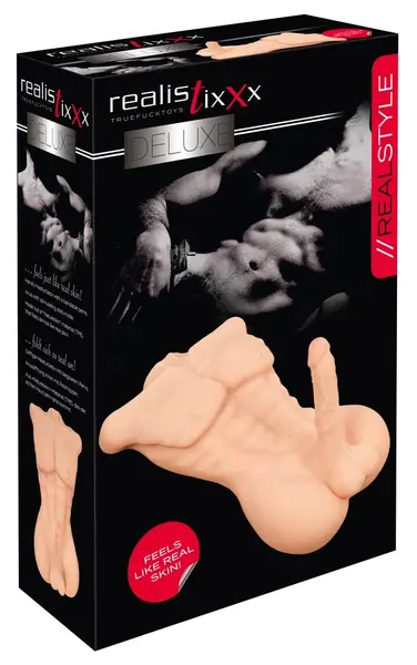 Realistixxx Deluxe Man Anatomski Torzo, Naturskin Materijal, 52 cm