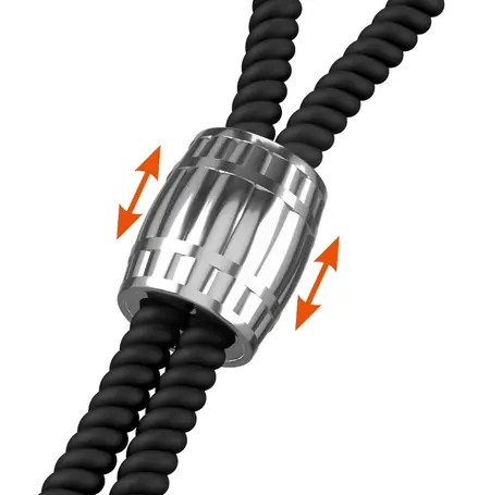 Rebel Heavy Rope Podesiva Anatomska Silikonska Petlja sa Metalnim Tegu 14.5cm