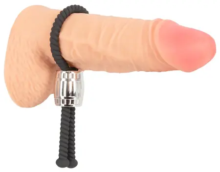 Rebel Heavy Rope Podesiva Anatomska Silikonska Petlja sa Metalnim Tegu 14.5cm