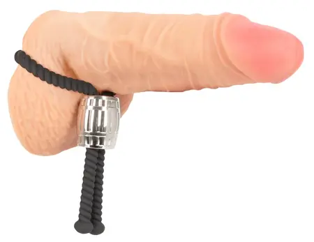 Rebel Heavy Rope Podesiva Anatomska Silikonska Petlja sa Metalnim Tegu 14.5cm