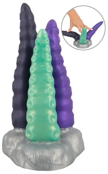 You2Toys Beasty Cocks Triple Tentacle Silikonski Fantasy Model 22cm