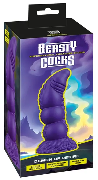 Beasty Cocks Demon of Desire Model od Tečnog Silikona 22.5 cm Metalik