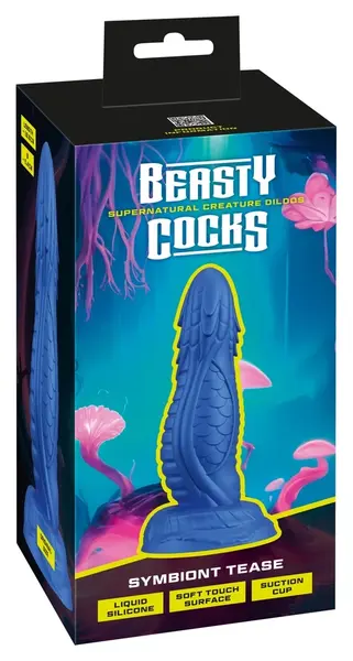 Beasty Cocks Symbiont Tease Liquid Silicone Model, Metallic, 19.8 cm