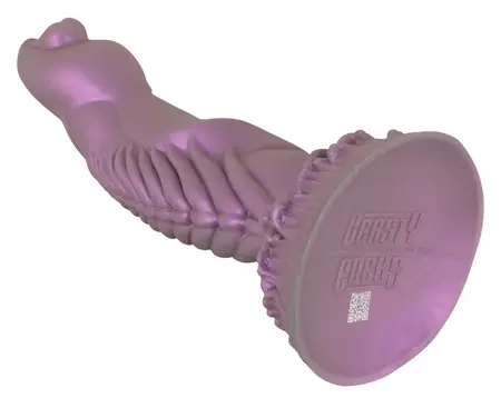 Beasty Cocks Alien Phallus Tečni Silikon Intimna Mašina 21 cm Metalik